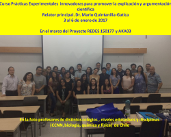 Curso Verano 2017 UC Prácticas Experimentales innovadoras para promover la explicación y argumentación científica