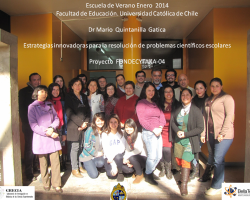 Escuela de Verano, Pontificia Universidad Católica de Chile, 2014