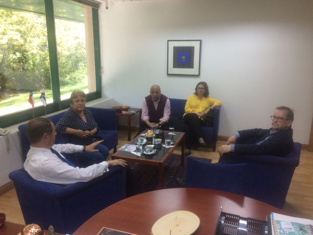 Visita embajada de Finlandia  . actividad  en el marco de proyecto AKA-03