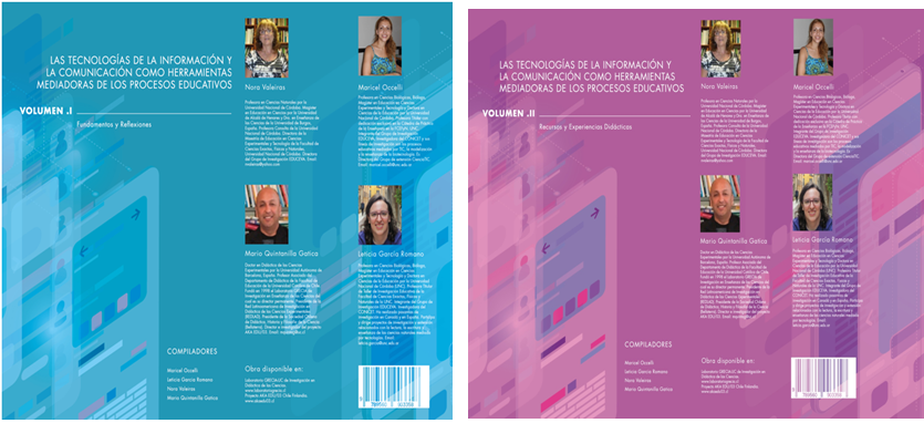 Nuevas  Publicaciones : Las tecnologías de la información   y  la comunicación como herramientas mediadoras de los procesos educativos  Volumen I y II