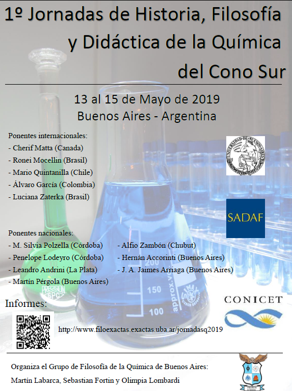 1º Jornadas de Historia, Filosofía y Didáctica de la Química del Cono Sur